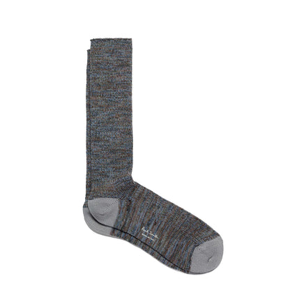 Paul Smith Chunky Marl Twist Cotton-Blend Socks Slate