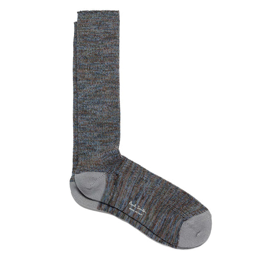 Paul Smith Chunky Marl Twist Cotton-Blend Socks Slate