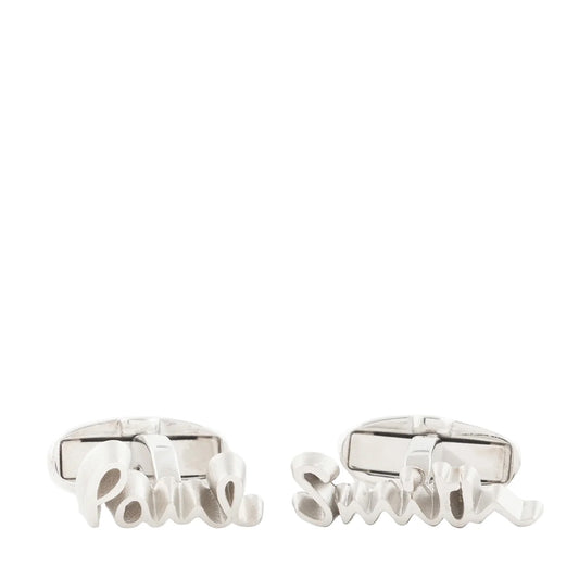 Paul Smith Cufflink Cut Out Logo Silver