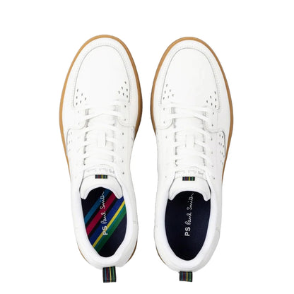 Paul Smith Leather 'Cosmo' Trainers White / Gum Sole