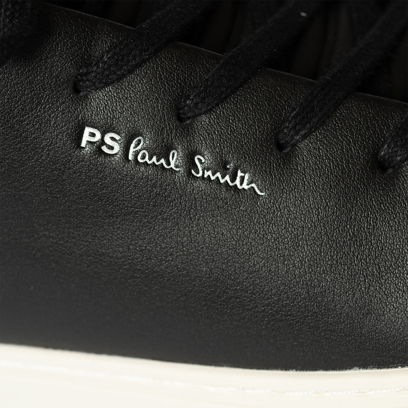 Paul Smith Lee Shoe Black White Sole Flannels Black