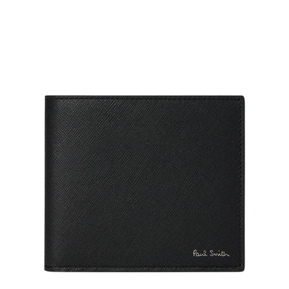 Paul Smith Signature Stripe Balloon Mount Fuji Interior Billfold Wallet Black