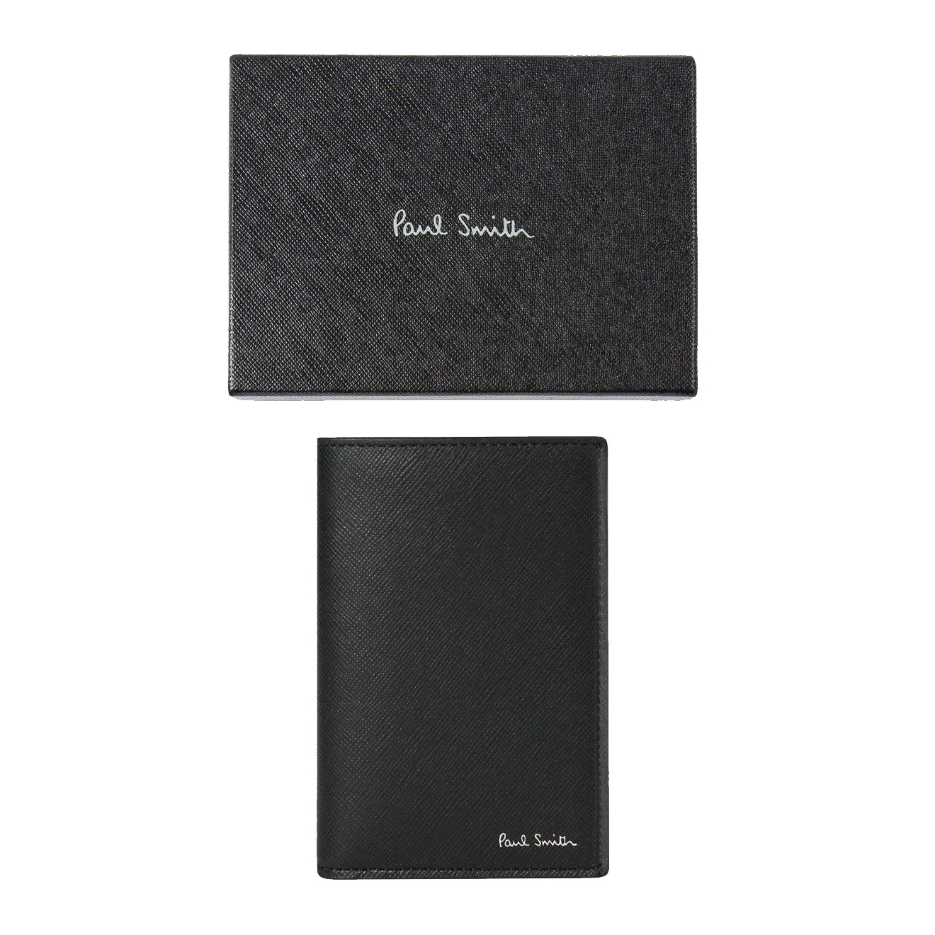 Paul Smith Signature Stripe Balloon Mount Fuji Interior Credit Card Wallet Black