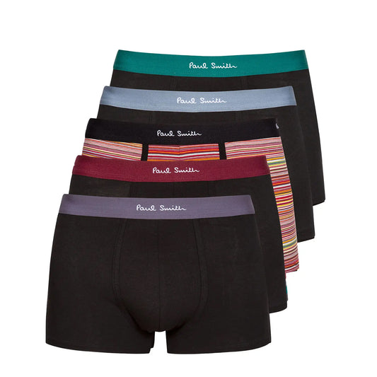 Paul Smith Trunk 5 Pack Black Sign Black