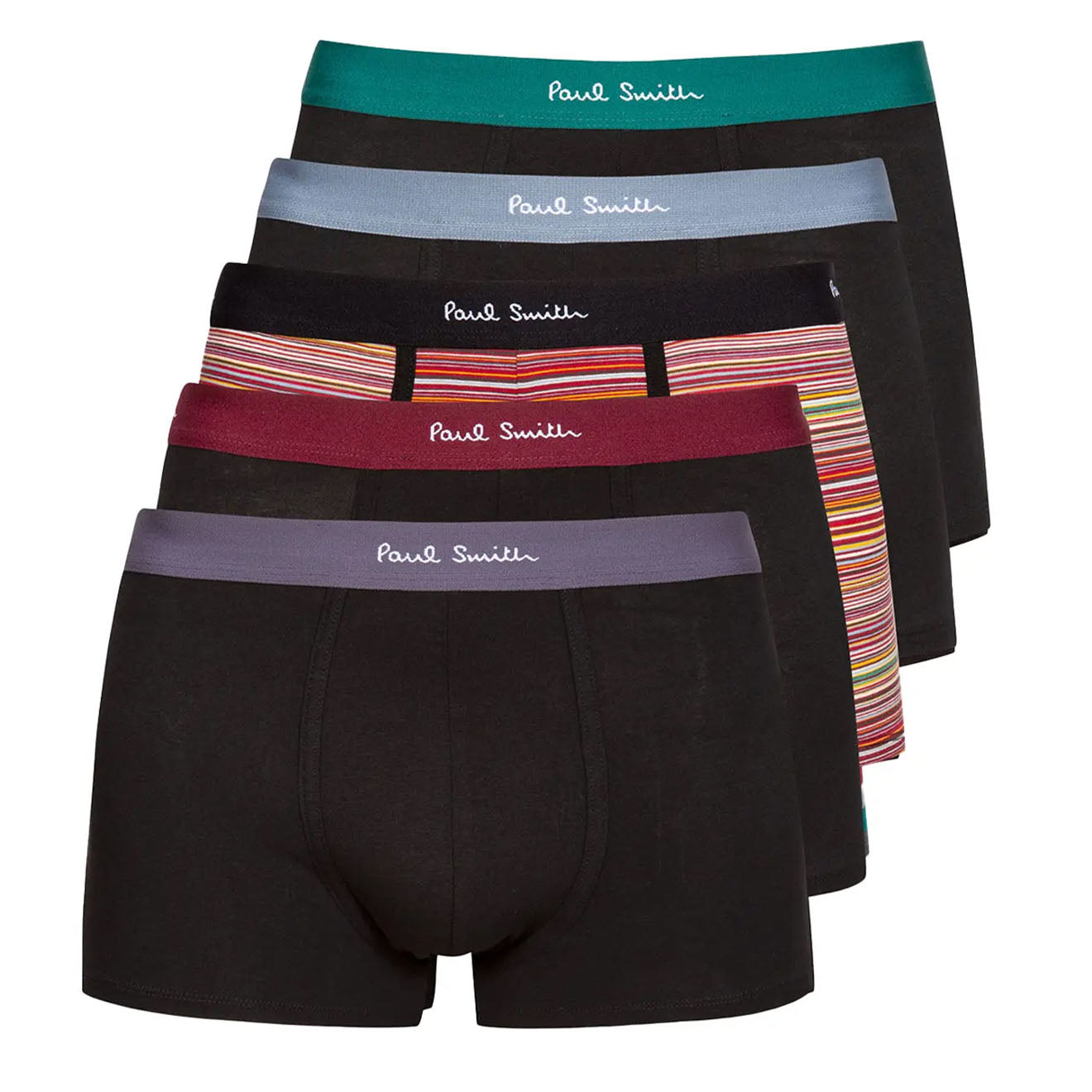 Paul Smith Trunk 5 Pack Black Sign Black