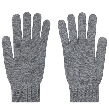 Paul Smith Zebra Logo Wool Gloves Grey