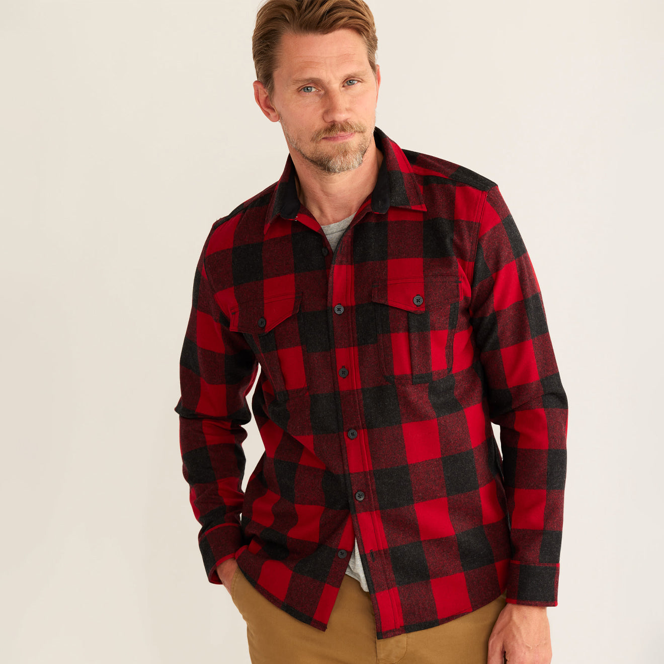 Pendleton Scout Shirt Red / Oxford Buffalo Check-2