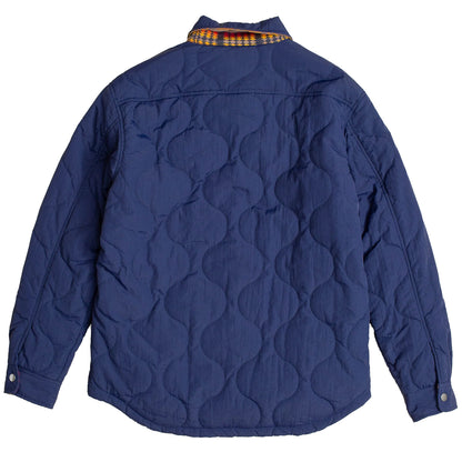 Pendleton Reversible Quilted Overshirt Harding Navy