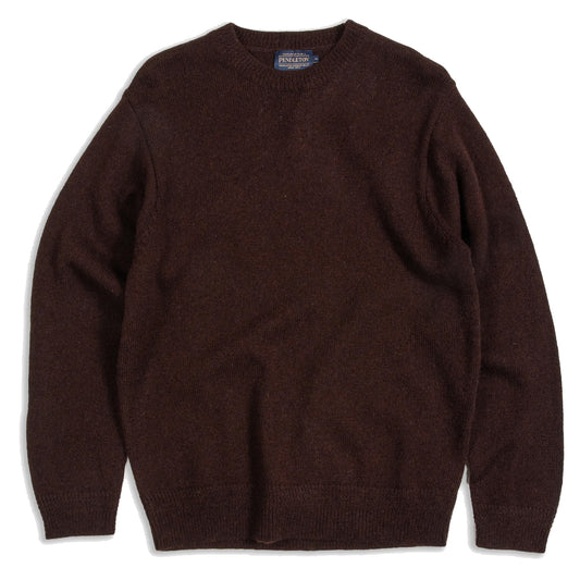 Pendleton Wool Crew Espresso Heather - The Sporting Lodge