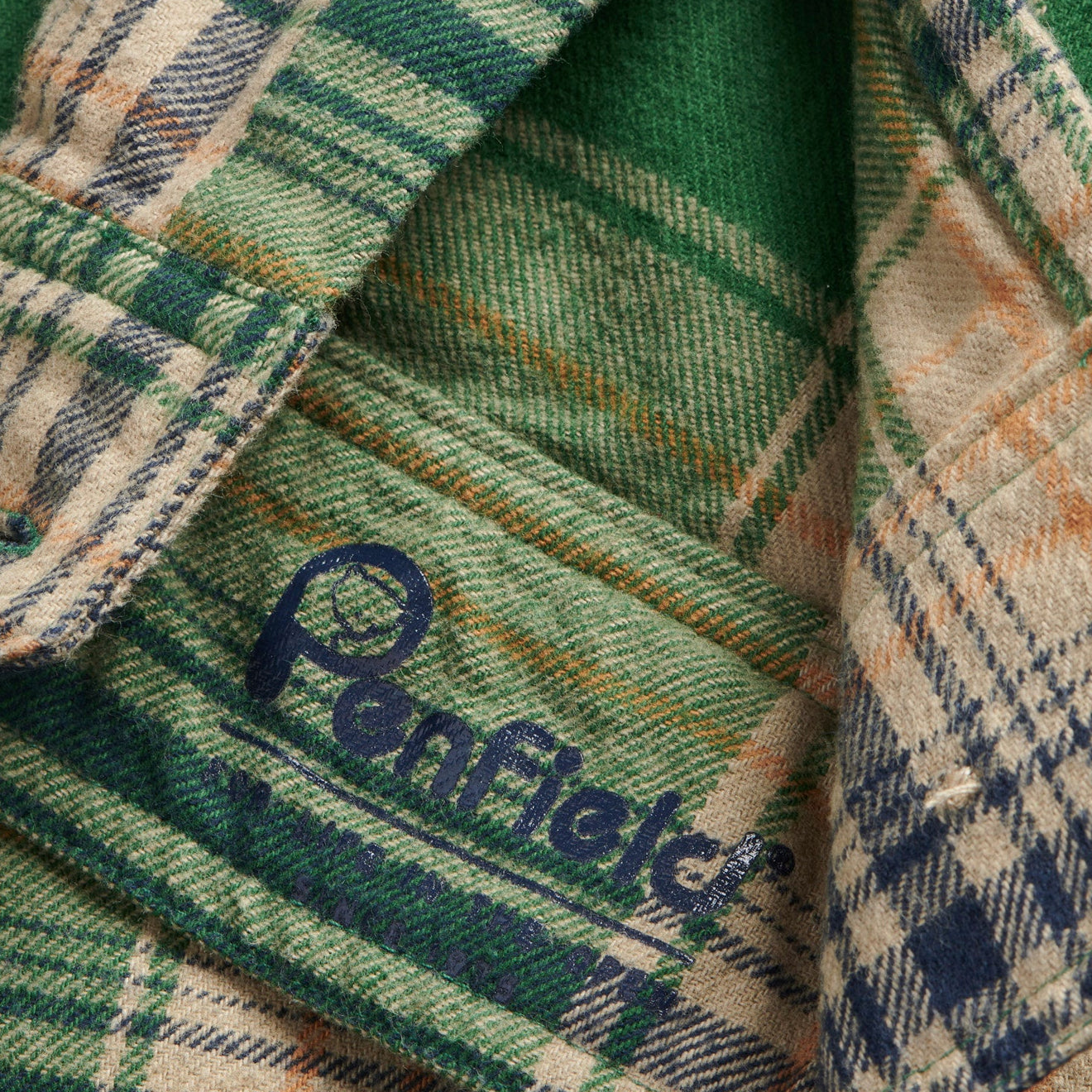 Penfield Brushed Check LS Overshirt Eden