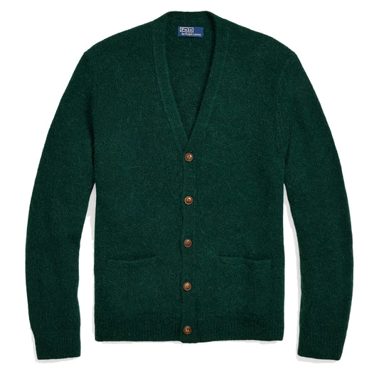 Polo Ralph Lauren Knit Cardigan Vacation Green Heather - The Sporting Lodge