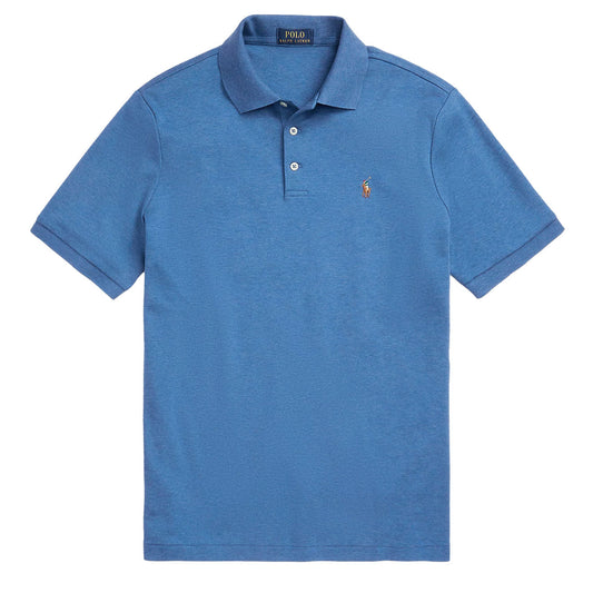 Polo Ralph Lauren S/S Custom Slim Fit Polo Shirt Fog Blue Heather