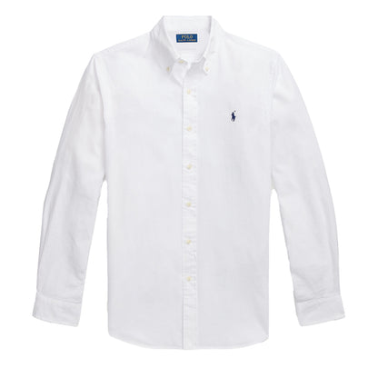 Polo Ralph Lauren Button Down Custom Fit Shirt White - The Sporting Lodge