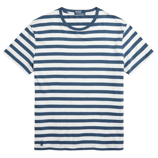 Polo Ralph Lauren Classic Fit Striped Jersey T-Shirt Nevis/Clancy Blue - The Sporting Lodge