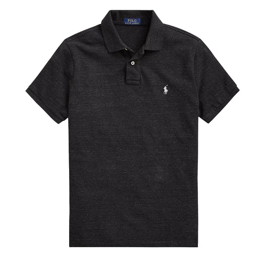 Polo Ralph Lauren Classic S/S Polo Black Marl Heather - The Sporting Lodge