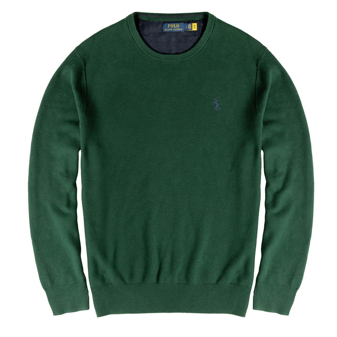 Polo Ralph Lauren Cotton Crewneck Jumper Moss Agate - The Sporting Lodge