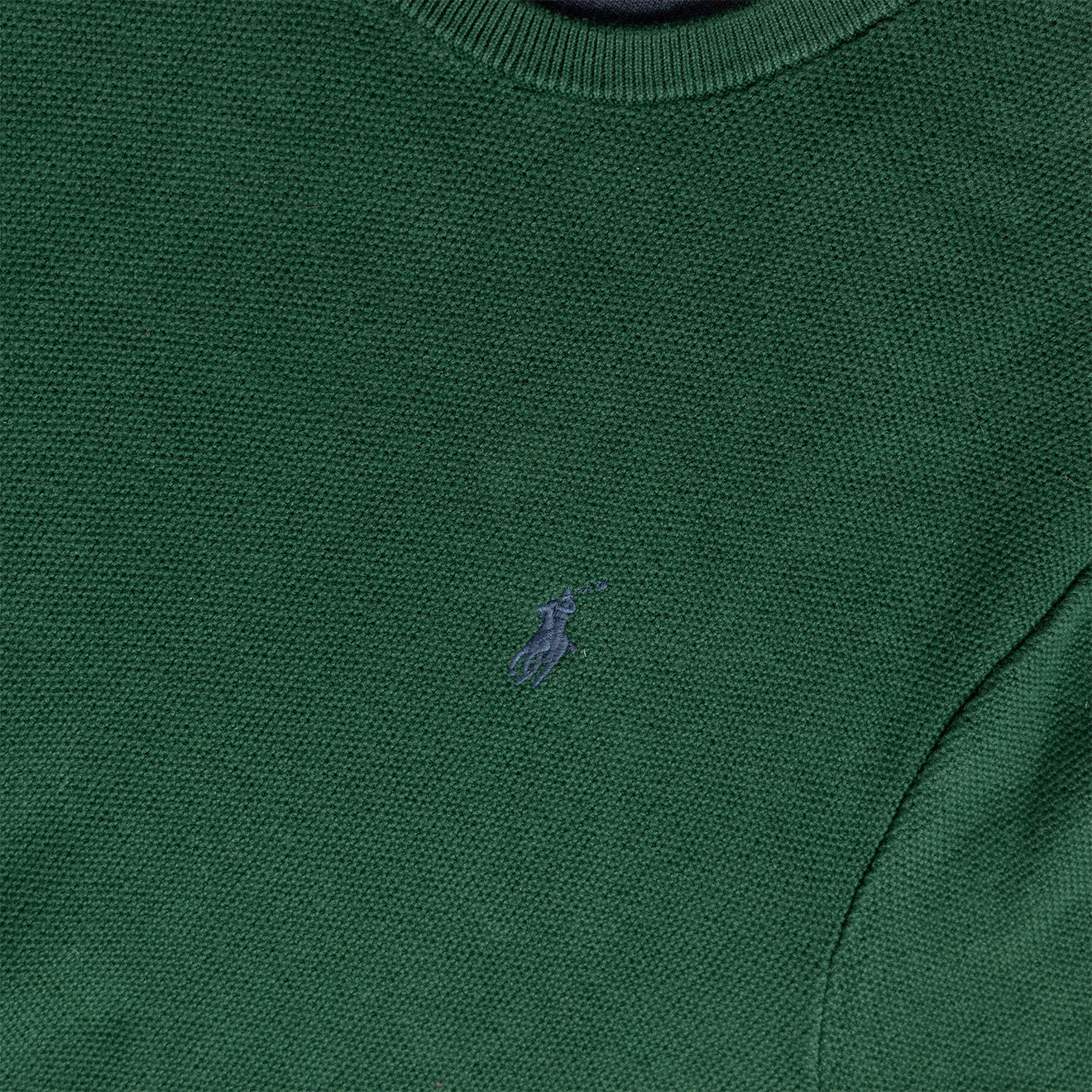 Polo Ralph Lauren Cotton Crewneck Jumper Moss Agate - The Sporting Lodge