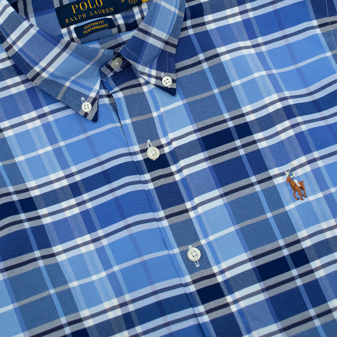 Polo Ralph Lauren Custom Fit L/S Check Shirt Blue Multi - The Sporting Lodge