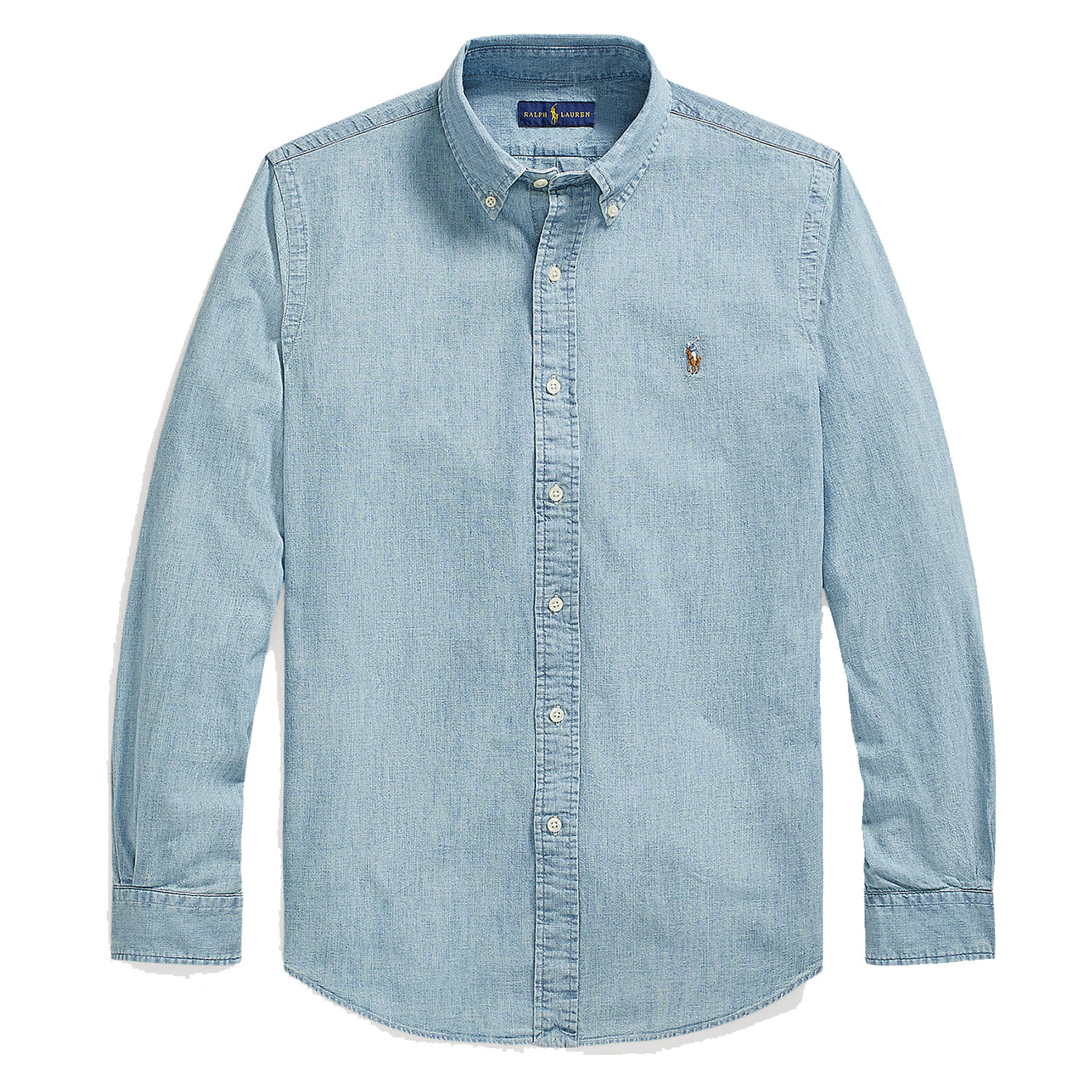 Polo Ralph Lauren Custom Fit Light Denim Shirt Chambray Blue