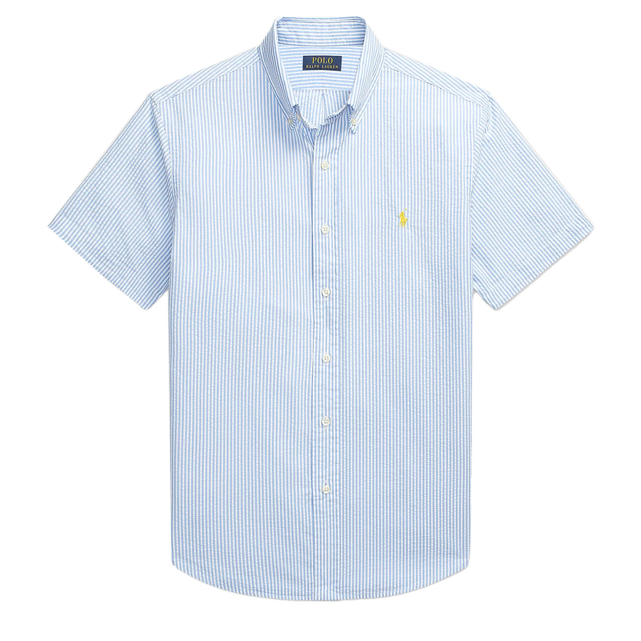 Ralph lauren striped blue shirt on sale