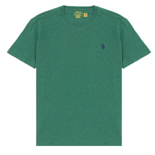 Polo Ralph Lauren Custom Slim Fit Jersey Crewneck T-Shirt Spring Green Heather - The Sporting Lodge