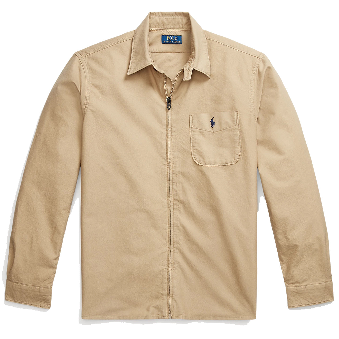 Polo Ralph Lauren Garment-Dyed Oxford Overshirt Surrey Tan