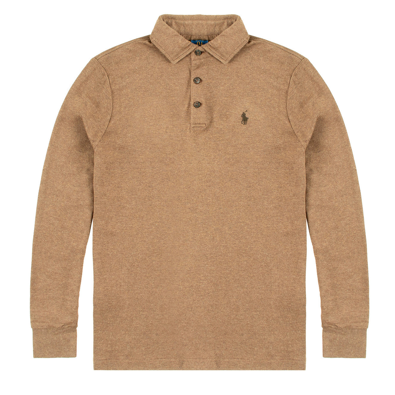 Polo Ralph Lauren Luxury Jersey Polo Shirt Nutmeg Brown Heather