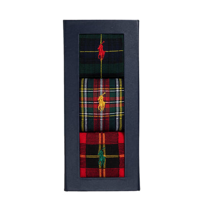 Polo Ralph Lauren Plaid Trouser 3-Sock Gift Set Assorted