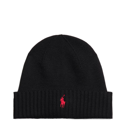 Polo Ralph Lauren Signature Pony Wool Beanie Black