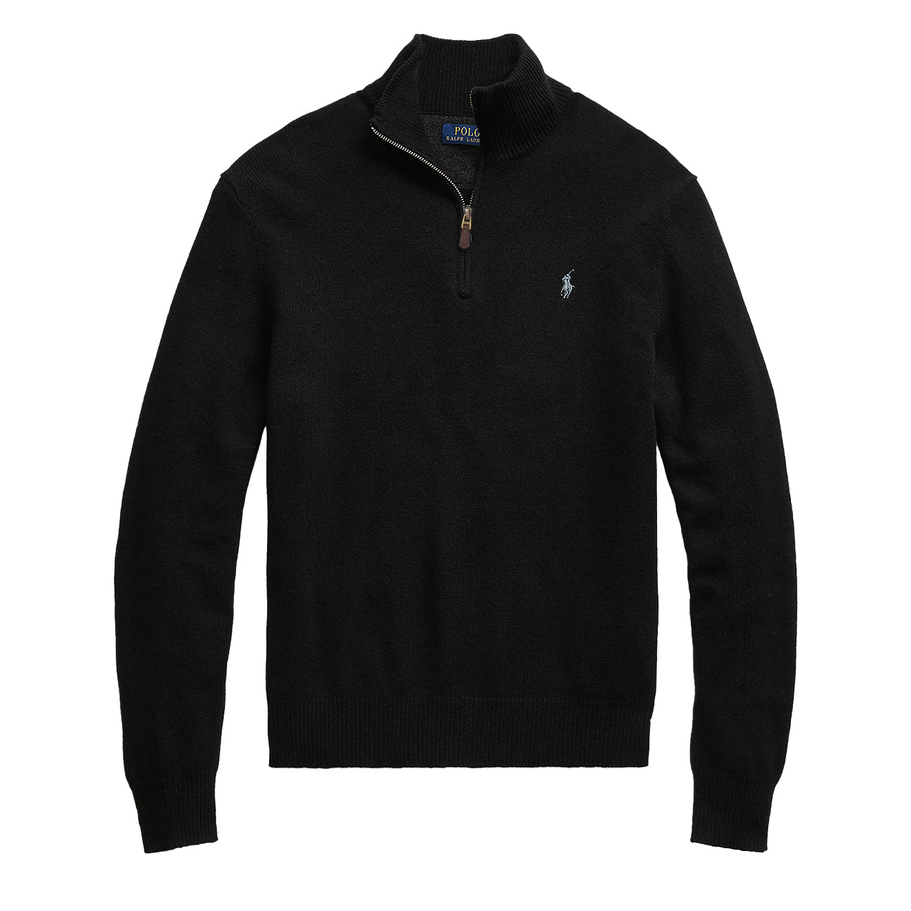 Polo Ralph Lauren Wool Half Zip Pullover Black The Sporting Lodge