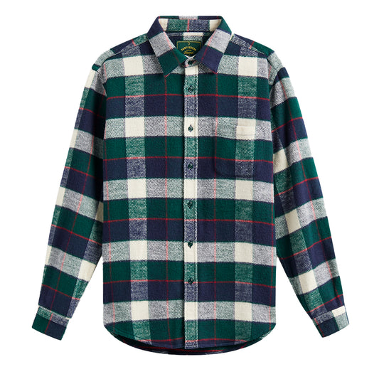 Portuguese Flannel Bottle Shirt Green / Blue