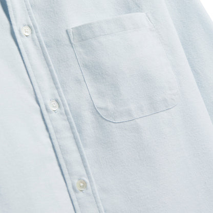 Portuguese Flannel Brushed Oxford Shirt Light Blue