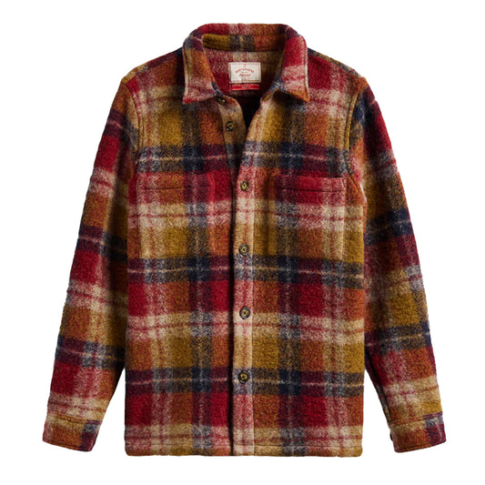 Portuguese Flannel Parker Overshirt Bordeaux