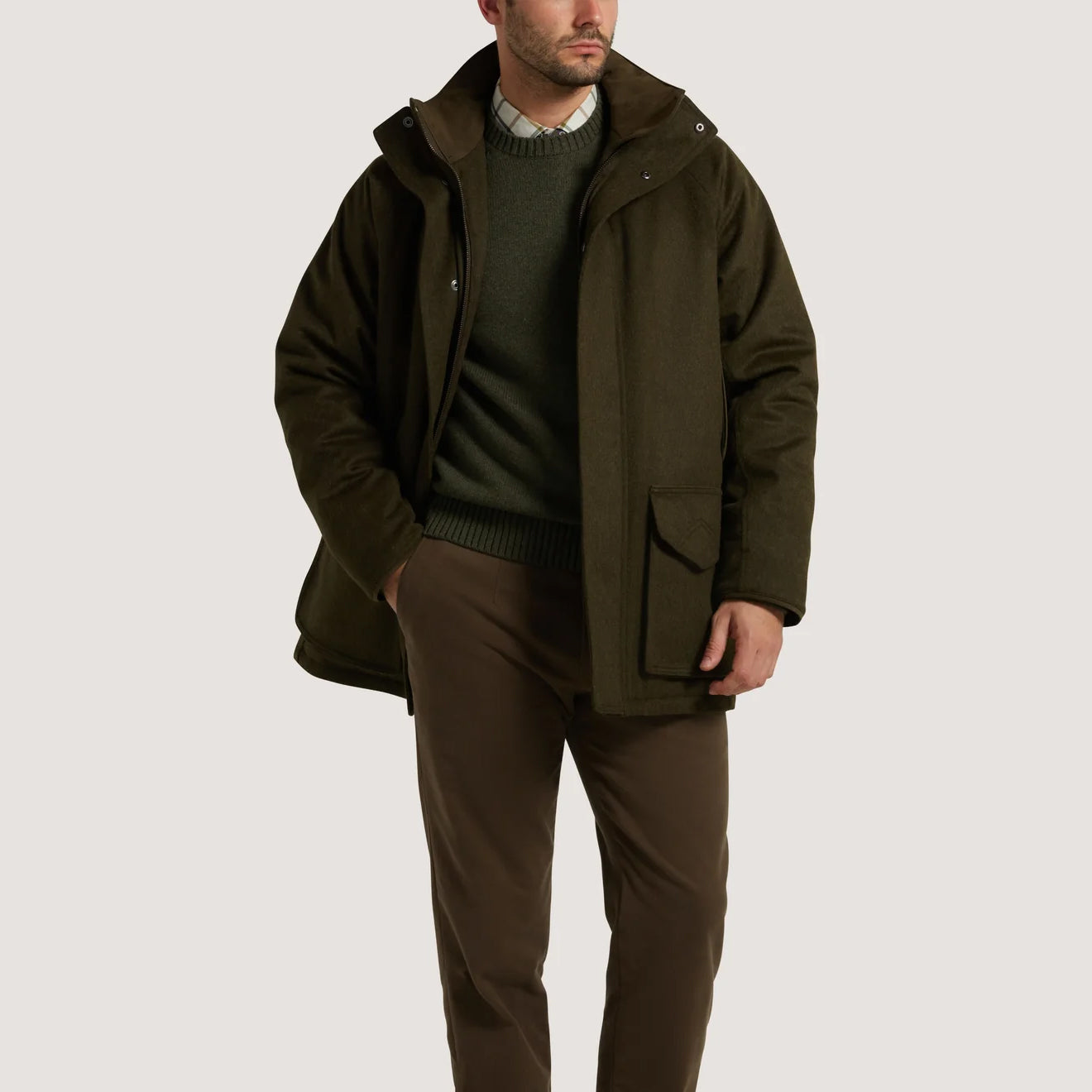 Loden field coat sale