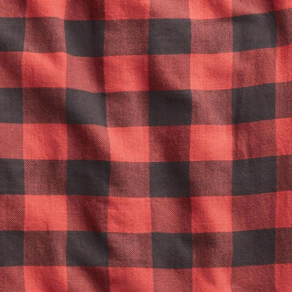 RRL by Ralph Lauren Farrell Workshirt Twill Plaid L/S Red / Black - The Sporting Lodge