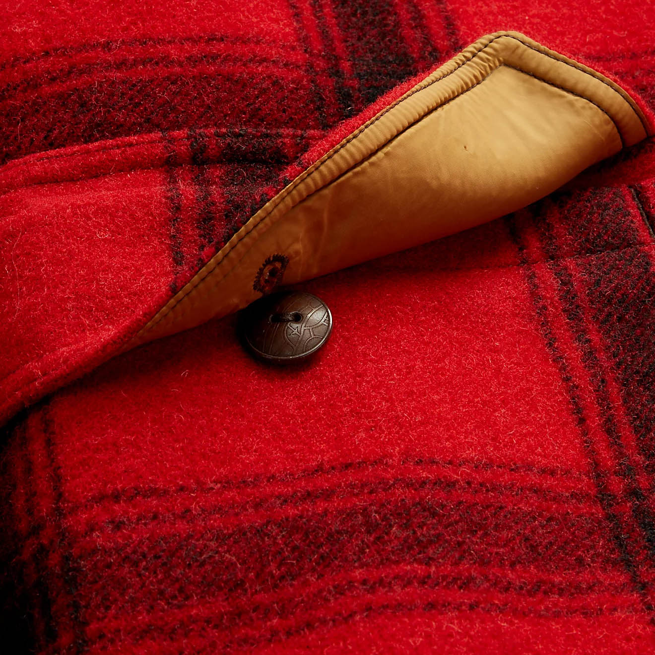 Red and black plaid wool jacket online