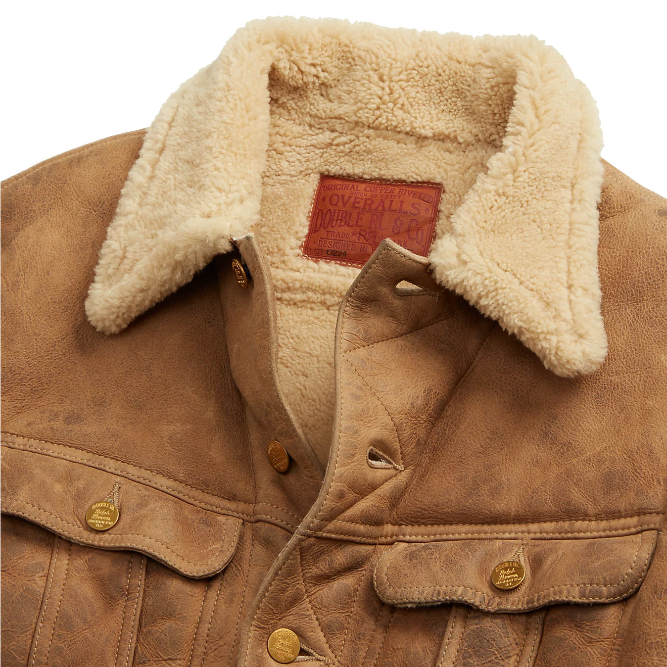 Ralph lauren shearling coat mens online