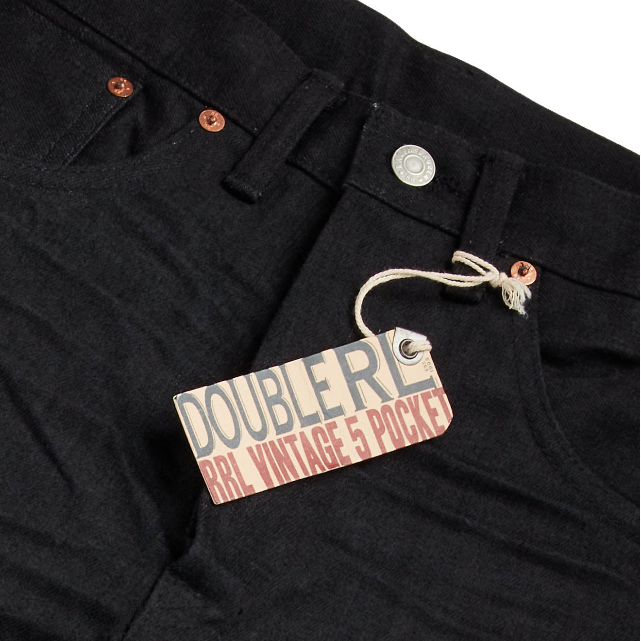 RRL by Ralph Lauren Vintage 5-Pocket New Black-on-Black Jean | The Sporting  Lodge