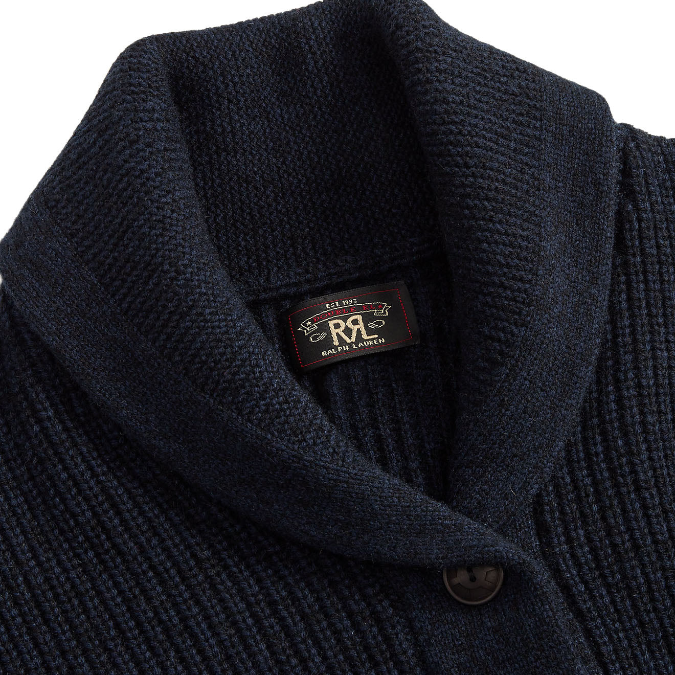 Polo Ralph Lauren Navy Blue Shawl Cardigan popular Jacket Coat Sweater Men's Size Medium