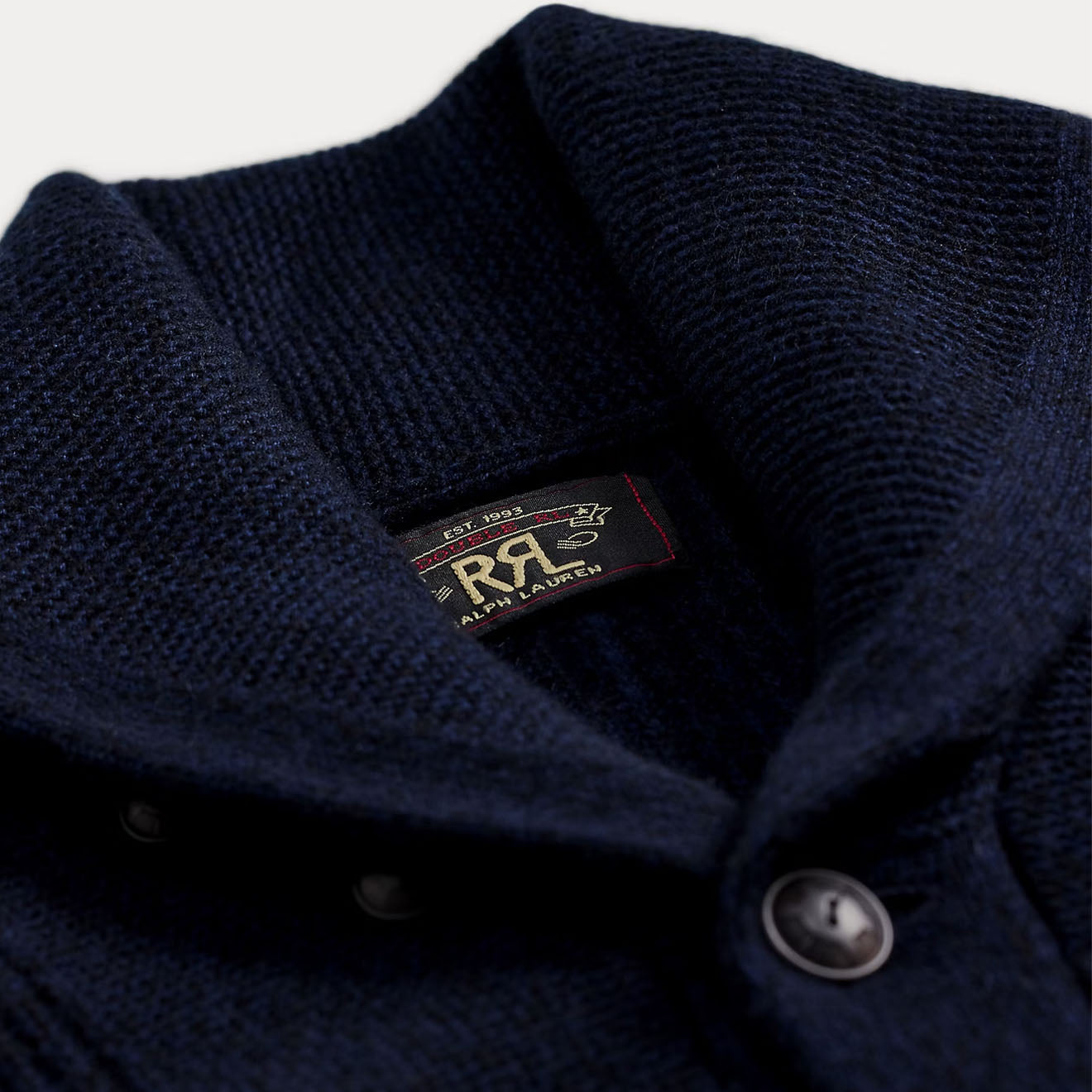 RRL By Ralph Lauren Cashmere Shawl-Collar Cardigan Navy Heather