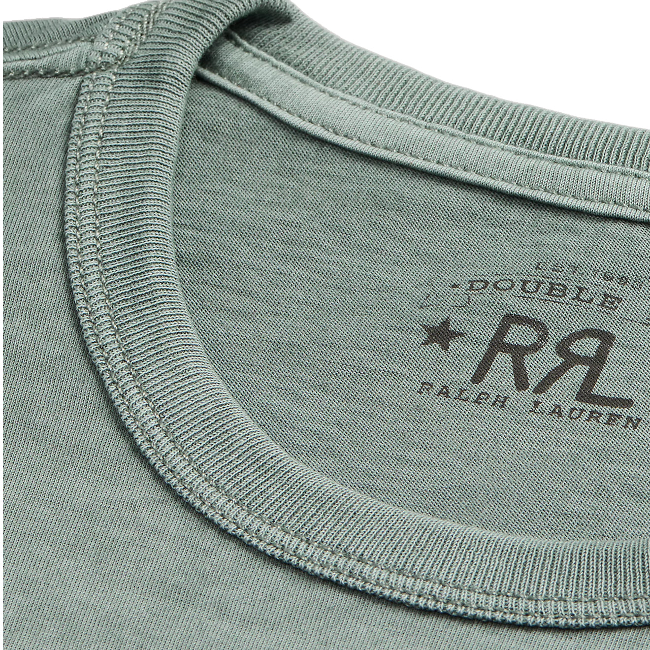 RRL By Ralph Lauren Garment-Dyed Jersey Graphic T-Shirt Blue