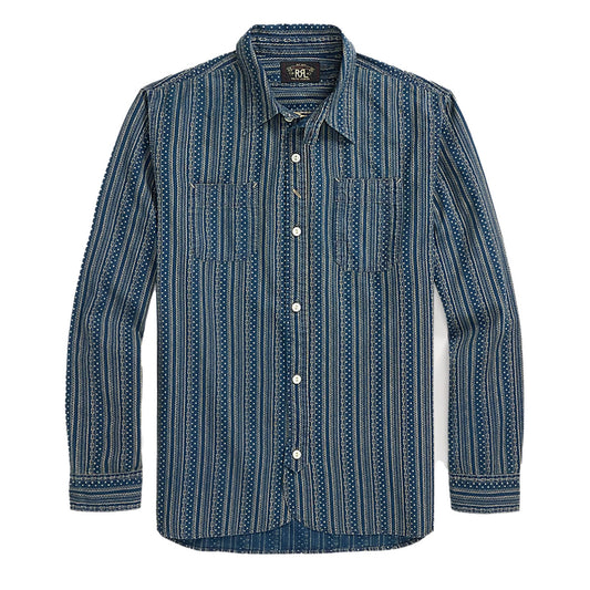 RRL By Ralph Lauren Indigo Print Workshirt Indigo