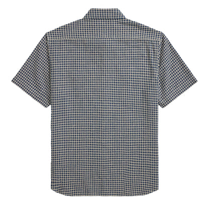 RRL By Ralph Lauren Lee S/S Short Sleeve Sport Shirt Indigo Check