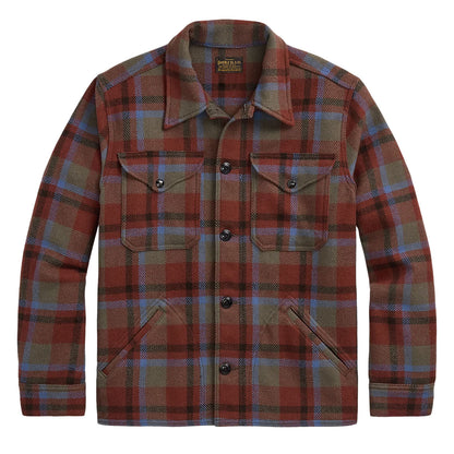 RRL By Ralph Lauren Plaid Wool Twill Shirt Jacket