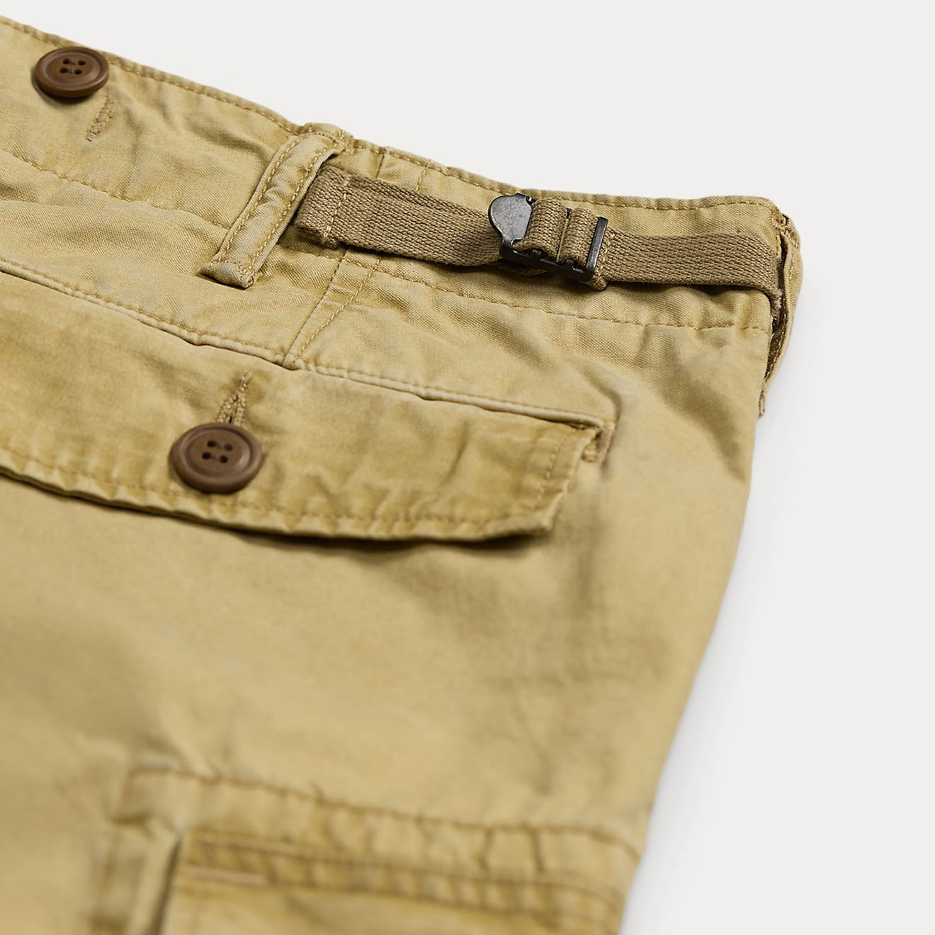 RRL By Ralph Lauren Ranger Poplin Cargo Trouser Faded Khaki