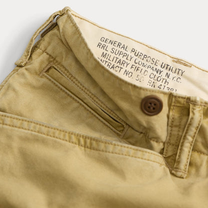 RRL By Ralph Lauren Ranger Poplin Cargo Trouser Faded Khaki