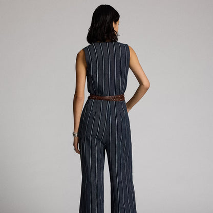 RRL By Ralph Lauren Womens Duncan Jumpsuit Dark Indigo