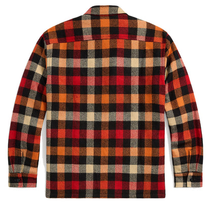 RRL by Ralph Lauren Checked Wool Overshirt Red / Orange Multi