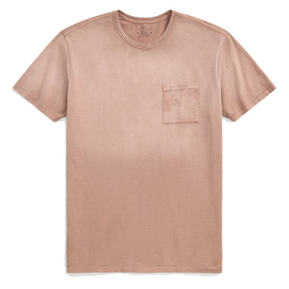 RRL by Ralph Lauren Garment-Dyed Pocket T-Shirt Desert Rose