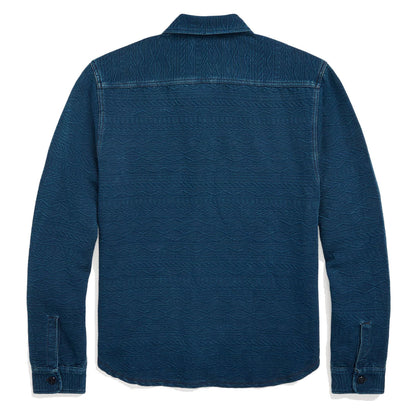 RRL by Ralph Lauren Guernsey-Patterned Jacquard Workshirt Indigo - The Sporting Lodge